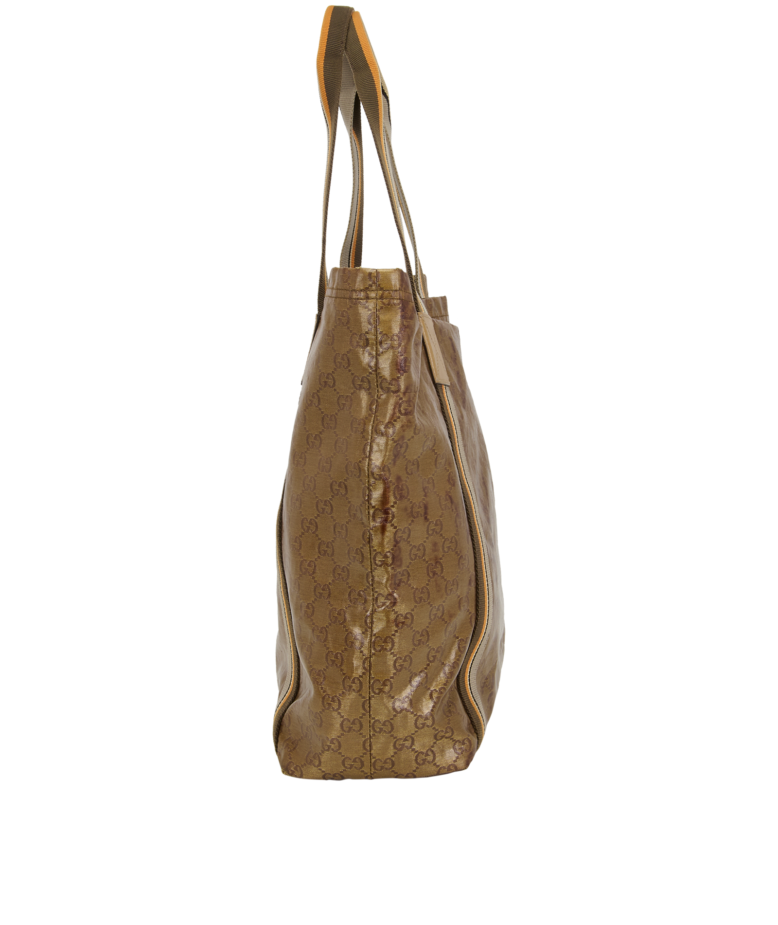 Vintage Sherry Line Tote, &pound;210, Handbags, Bronze, Bronze/Canvas, Bottom view